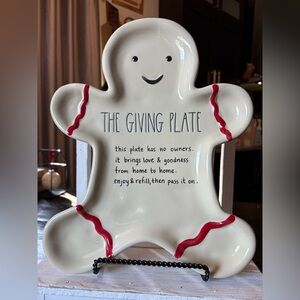 Rae Dunn Gingerbread Giving Plate